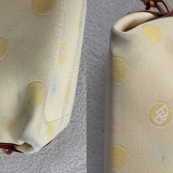 DOONEY & BOURKE Bag Tassel Canvas Satchel shoulder bag Tote in polka dot - Picture 14 of 15